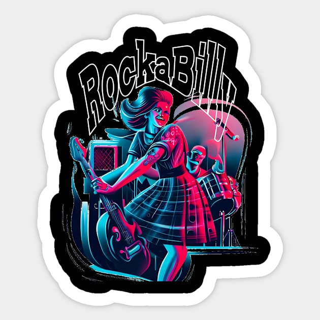 Rockabilly Sticker by MckinleyArt